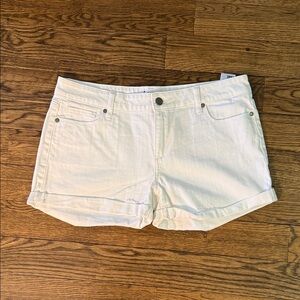 Paige Size 30 White Denim Shorts EUC